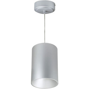 iLENE LED 6 inch Silver with Silver Cable Mount Mini Cylinder Ceiling Light in 3000K, 2000
