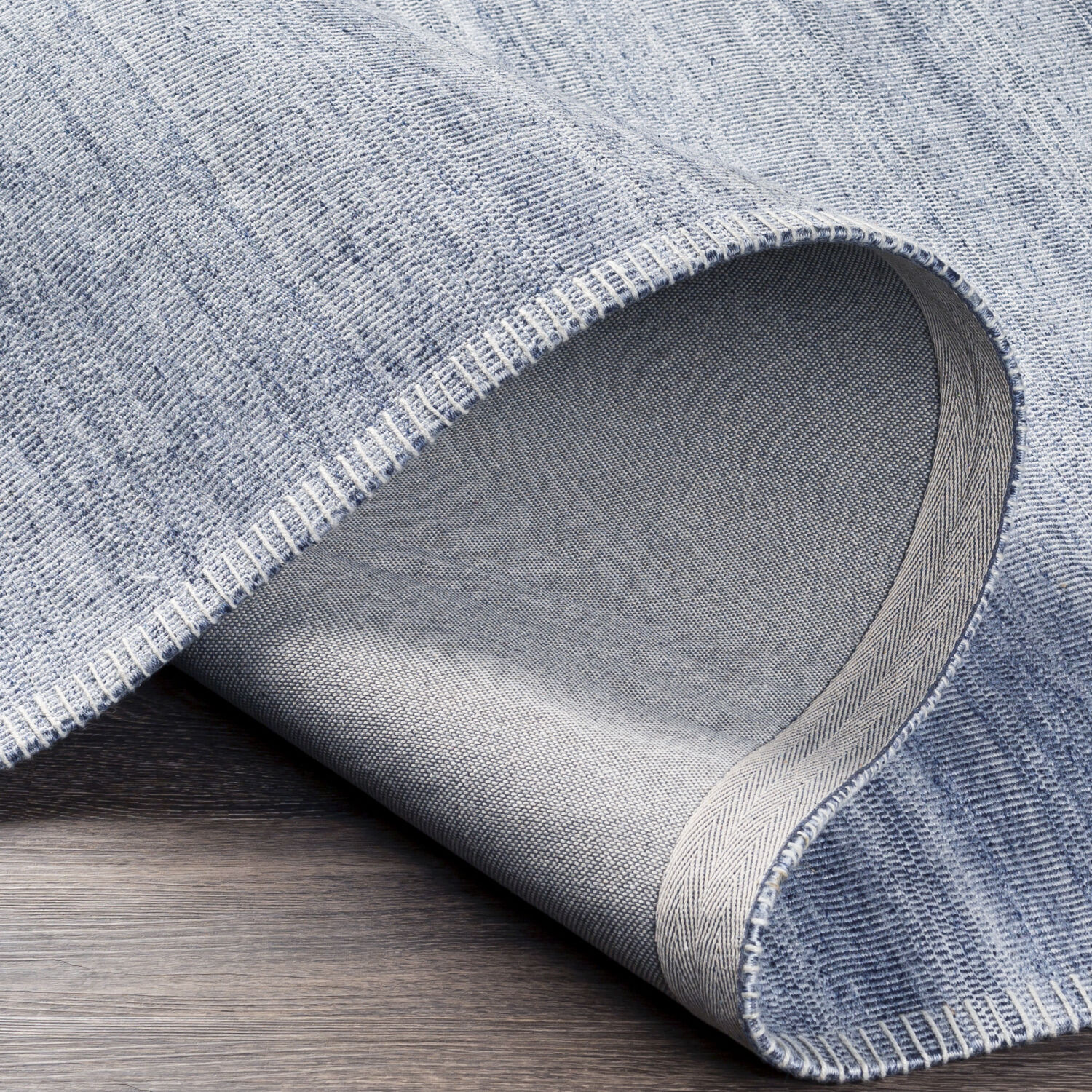 Irvine 120 X 96 inch Denim Rug in 8 x 10, Rectangle