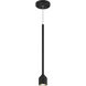 Lumenagio LED Matte Black Pendant Ceiling Light