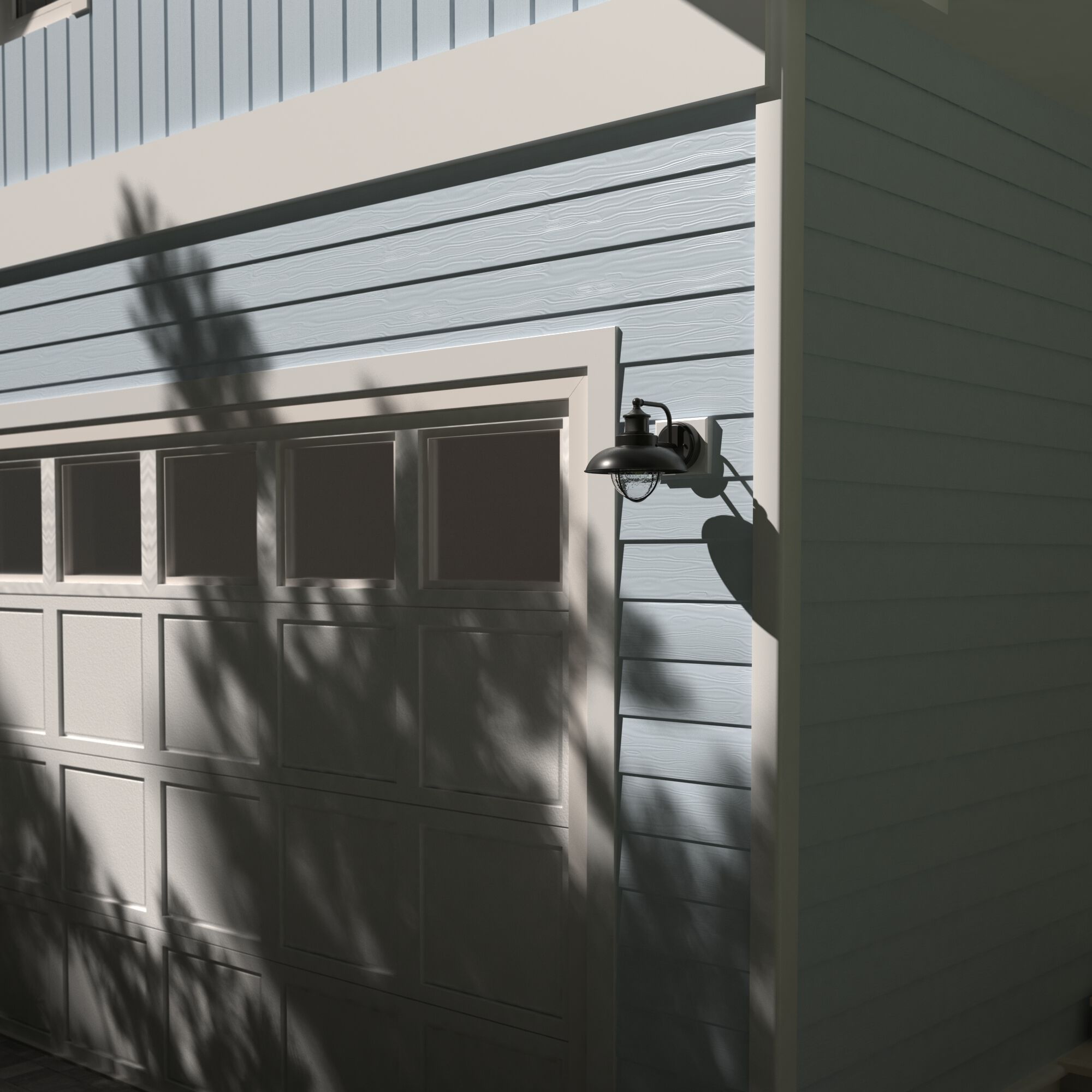 Harwich Textured Black Outdoor Motion Sensor