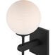 Coretta 1 Light 6 inch Matte Black Indoor Wall Sconce Wall Light