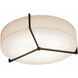 Apex 1 Light 21 inch Espresso Flush Mount Ceiling Light