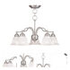 Essex 5 Light 24 inch Brushed Nickel Convertible Chandelier/Semi-Flush Ceiling Light