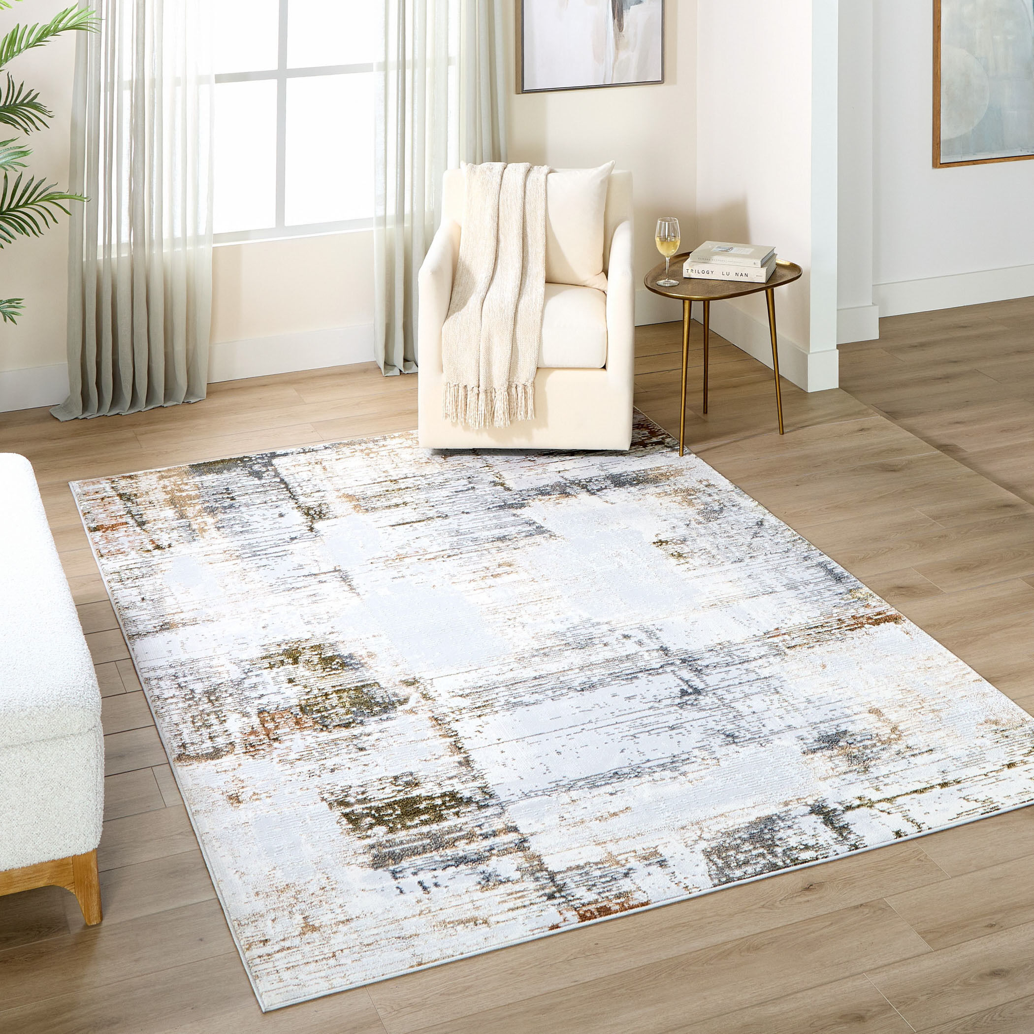 Salim 36 X 24 inch Earth Tones Rug in 2 x 3