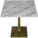 Fadim 30 X 30 inch Antique Brass Side Table