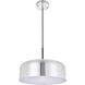 Etude 1 Light 13.8 inch Brushed Nickel Pendant Ceiling Light in Burnished Nickel