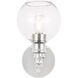 Collier 1 Light 6 inch Chrome Wall sconce Wall Light