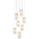 Escenia 7 Light 15 inch Natural/Painted Silver Multi-Drop Pendant Ceiling Light