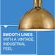 Argo LED 14 inch Heritage Brass Indoor Pendant Ceiling Light