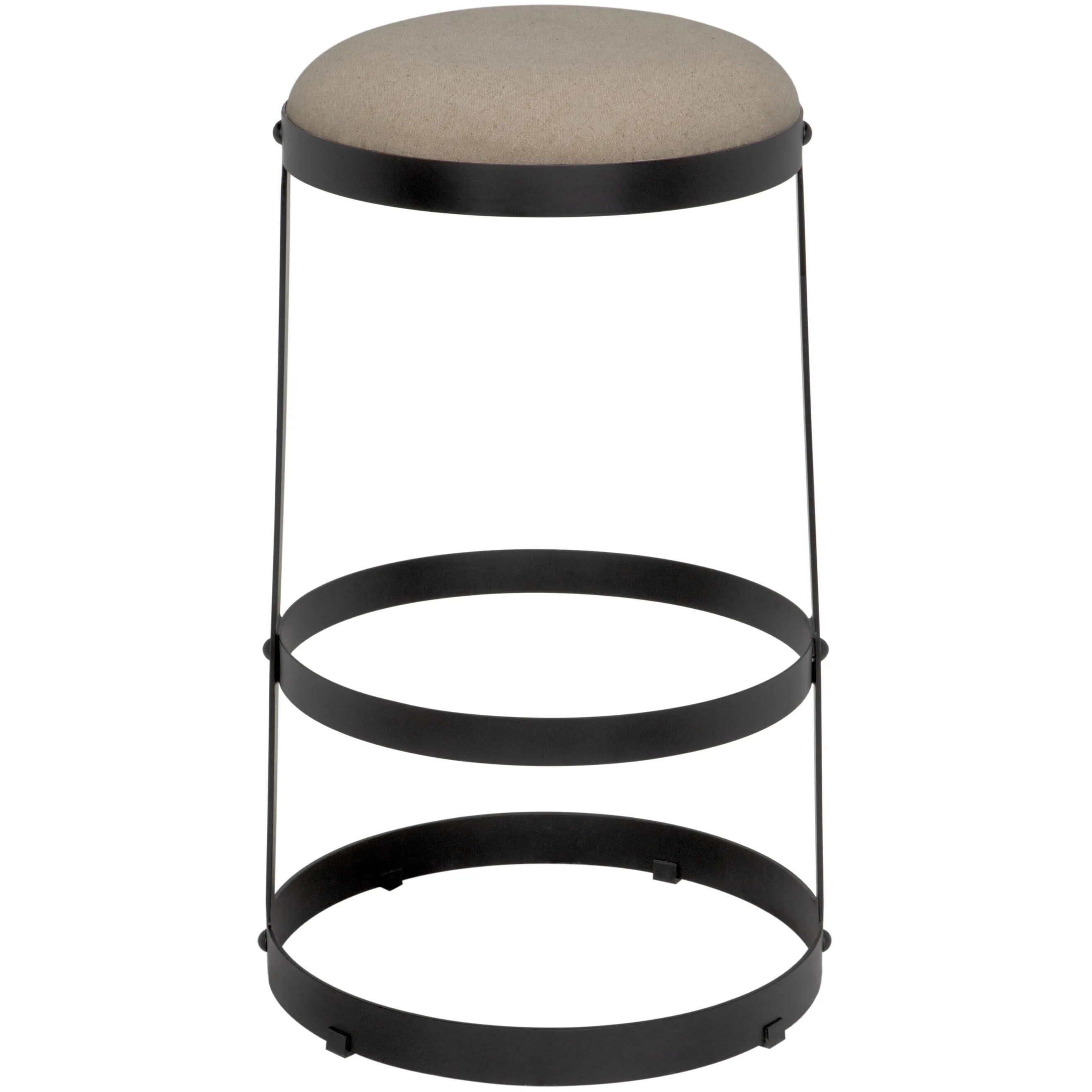 Dior 31 inch Matte Black Bar Stool