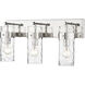 Fontaine 3 Light 24 inch Polished Nickel Vanity Wall Light
