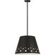 Katie 1 Light 18 inch Matte Black Chandelier Ceiling Light