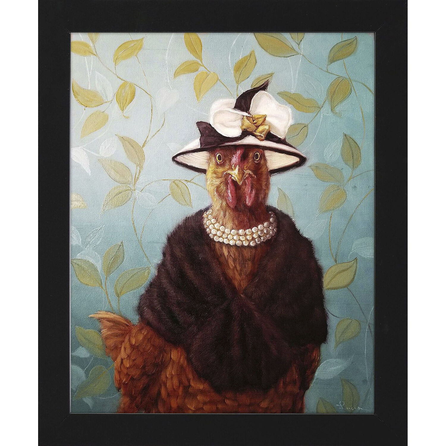 Uptown Chick 11 X 9 inch Non-Glass Framed Art, Propac