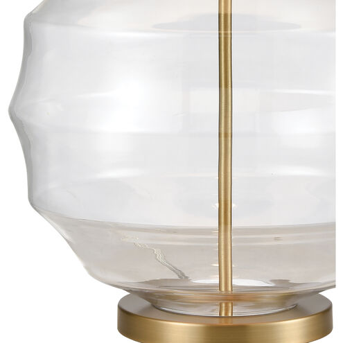 Nest 33 inch 150.00 watt Clear with Aged Brass Table Lamp Portable Light