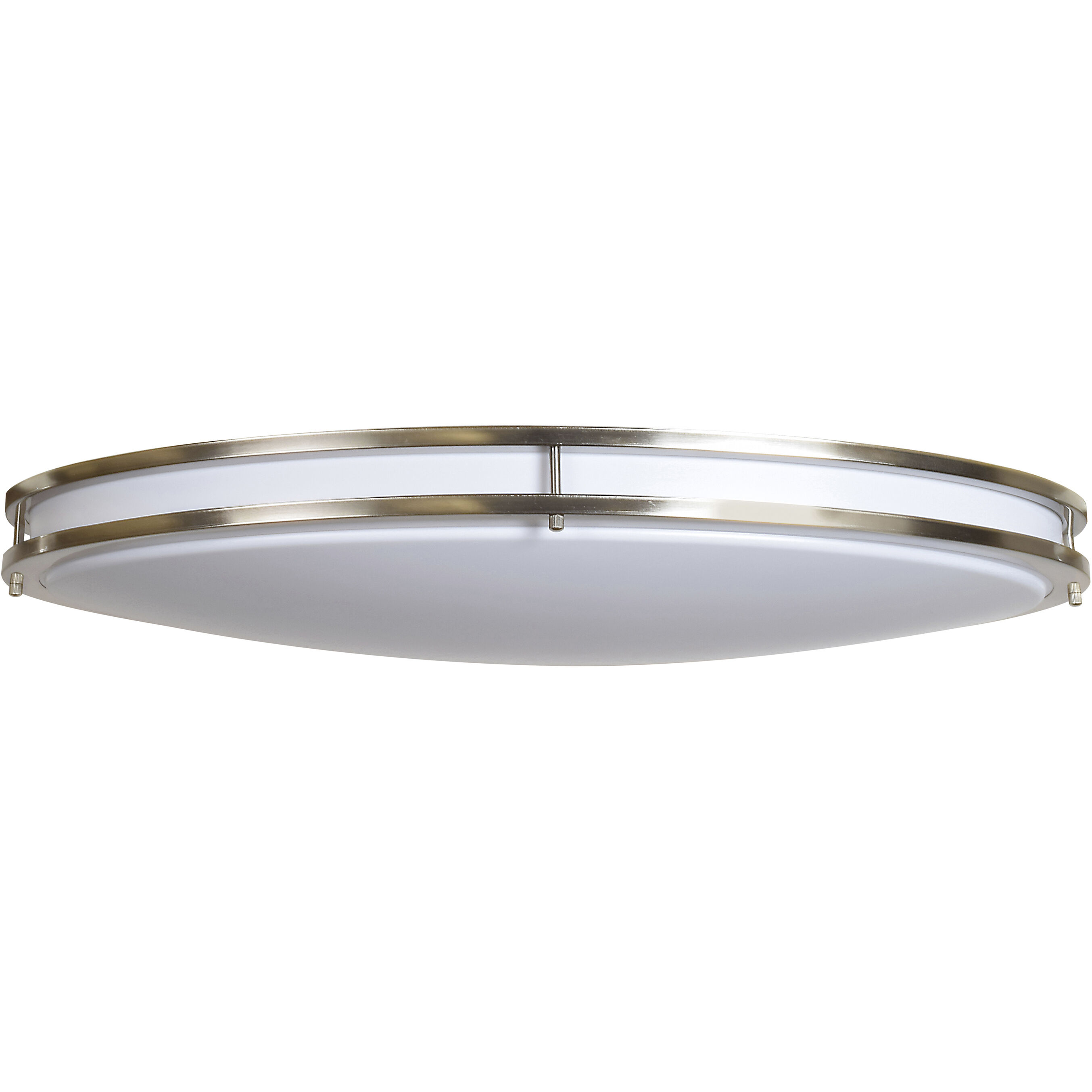 Solero Oval LED 18.25 inch Brushed Steel Flush Mount Ceiling Light