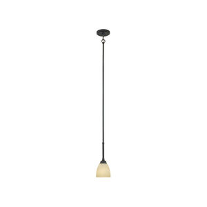 Tackwood 1 Light 5 inch Burnished Bronze Mini Pendant Ceiling Light in Tea Stained Alabaster