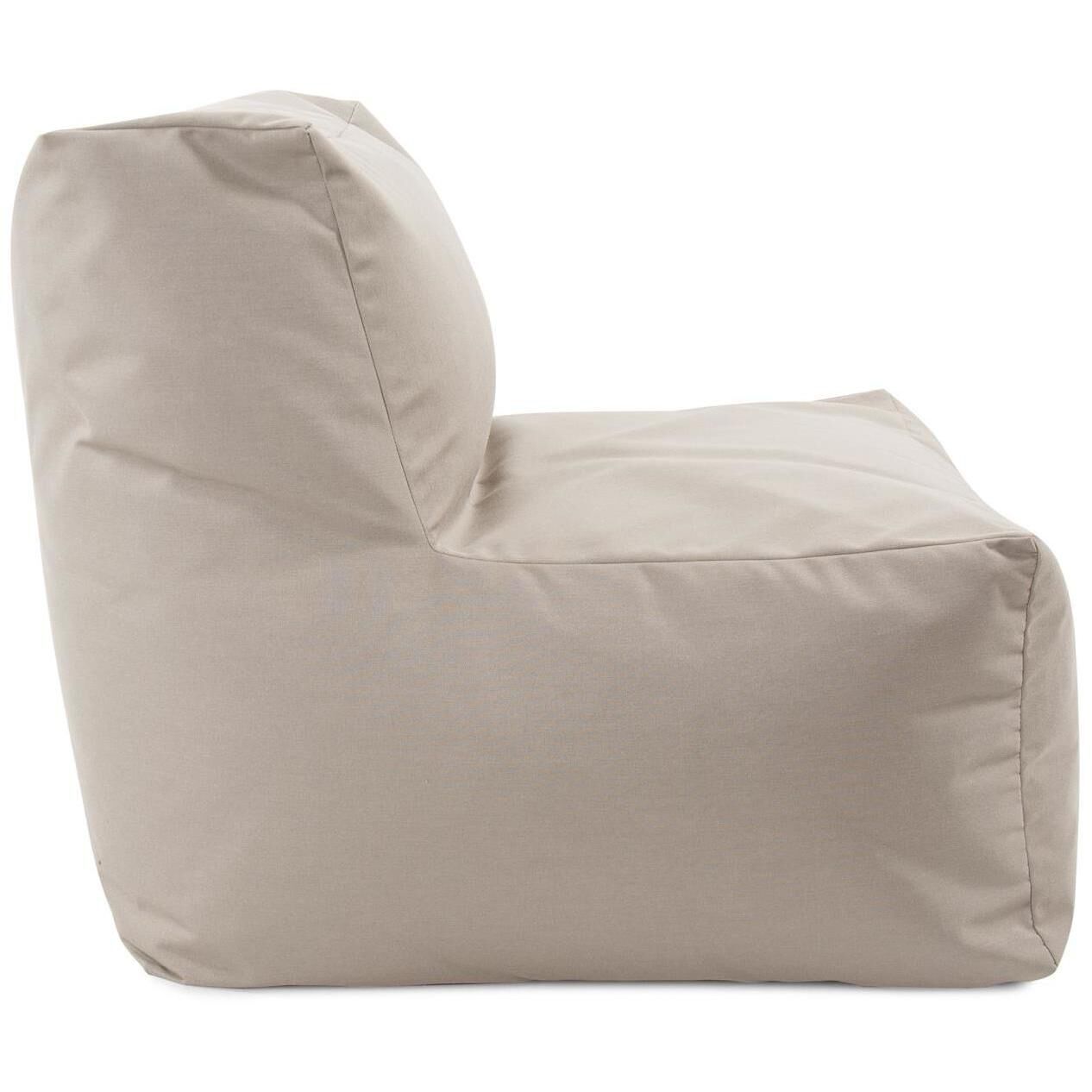 Seascape Sand Outdoor Pouf Chair Cover