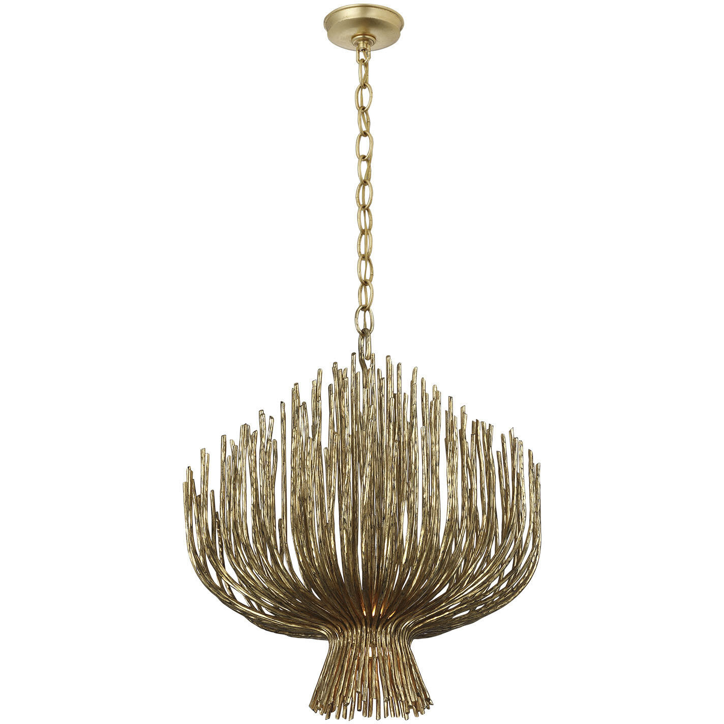 Chapman & Myers Astra LED 23.75 inch Gilded Iron Sculpted Chandelier Ceiling Light