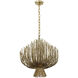 Chapman & Myers Astra LED 23.75 inch Gilded Iron Sculpted Chandelier Ceiling Light