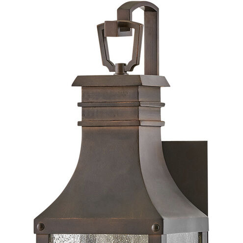 Heritage Beacon Hill LED 18 inch Blackened Copper Outdoor Wall Mount Lantern, Small