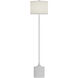 Issa 61.25 inch 60.00 watt White with Ivory Linen Floor Lamp Portable Light in Matte White