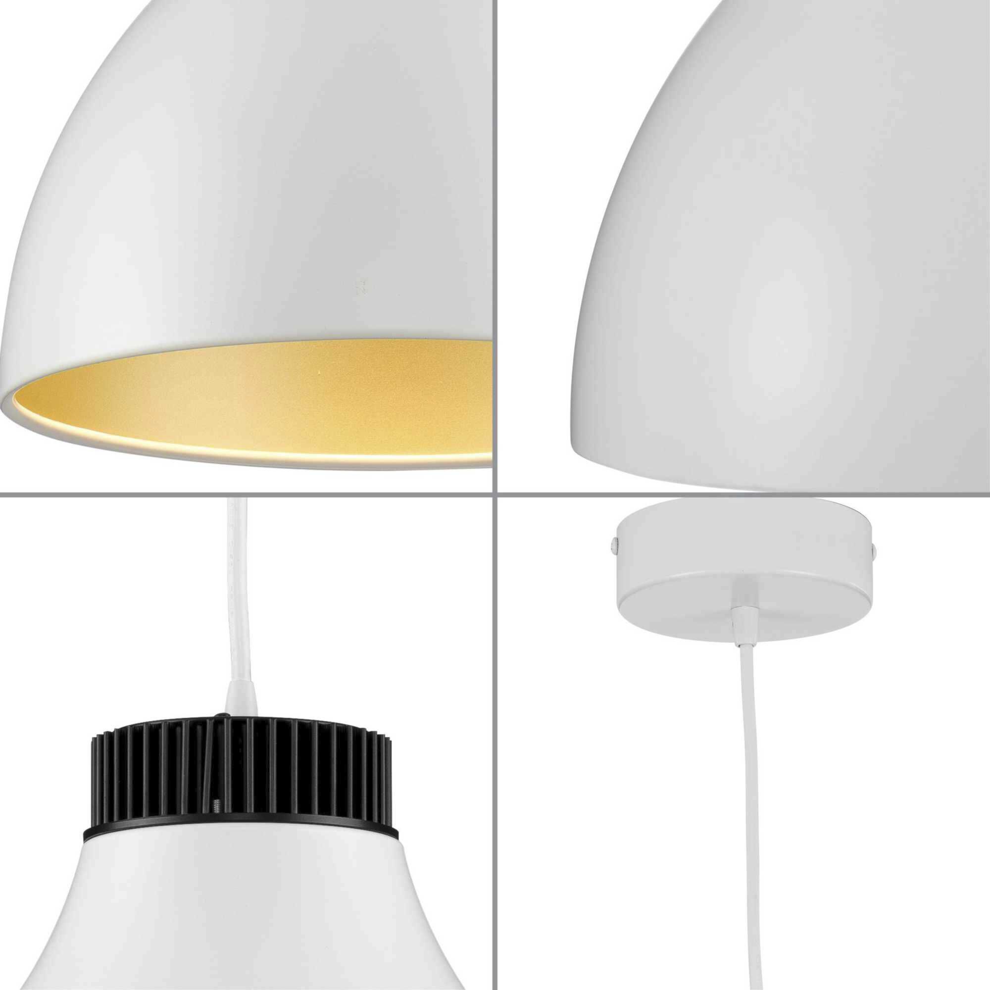 Radian LED LED 11 inch Satin White Pendant Ceiling Light, Progress LED