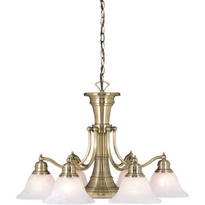 Standford 7 Light 26 inch Antique Brass Chandelier Ceiling Light