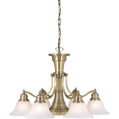 Standford 7 Light 26 inch Antique Brass Chandelier Ceiling Light