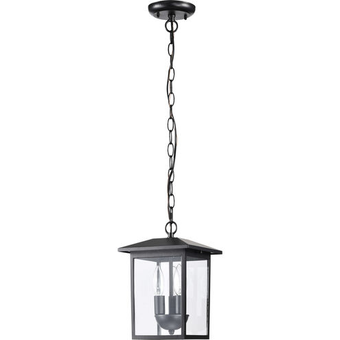 Jamesport 8 inch Matte Black Outdoor Hanging Lantern