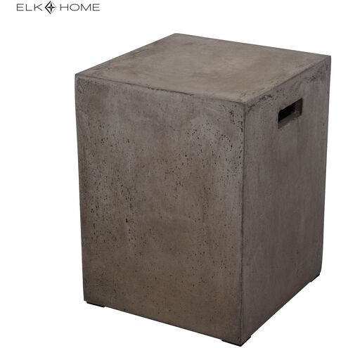 Cubo 18 inch Polished Concrete Accent Stool