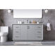 Hayes 60 X 22 X 35 inch Grey Vanity Sink Set