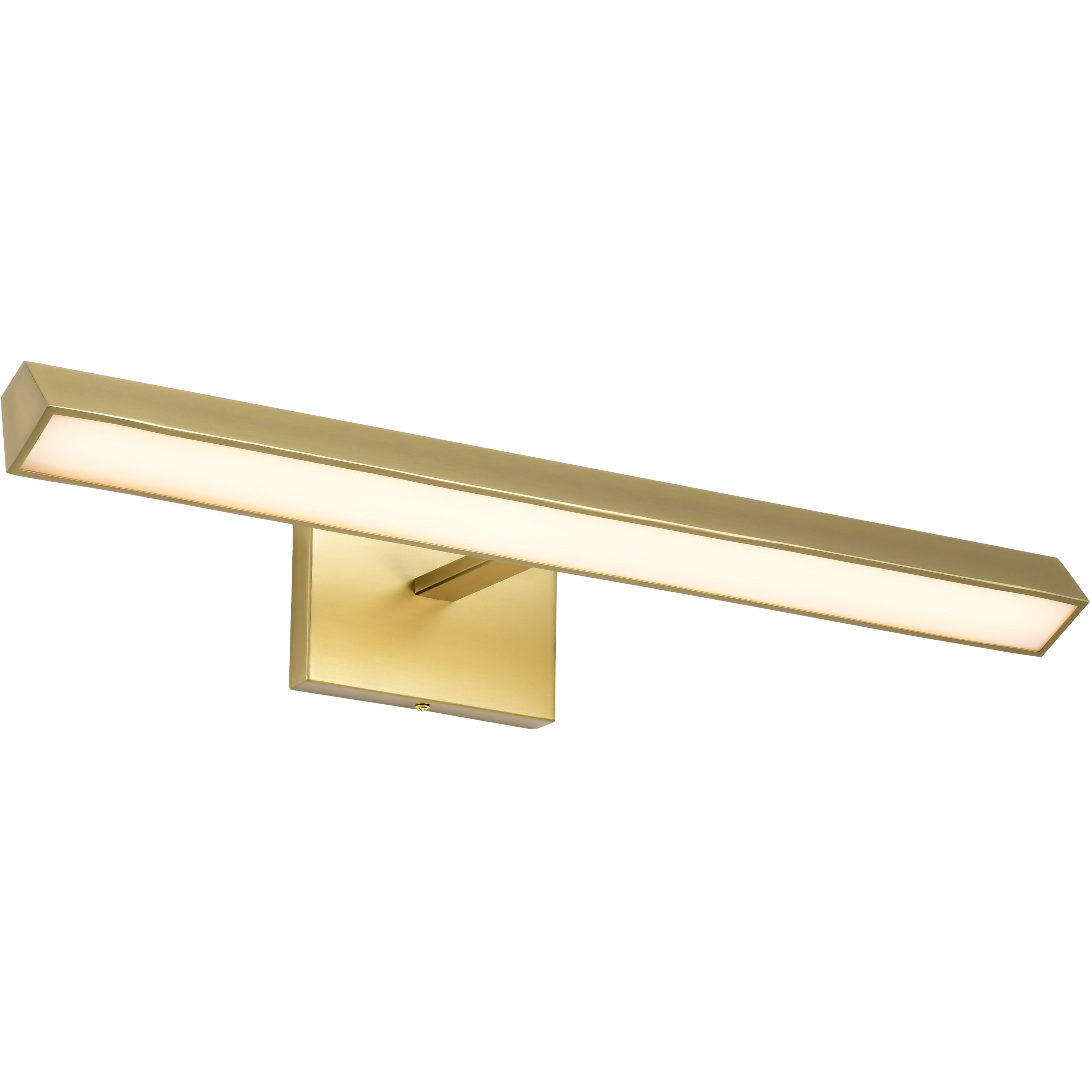 Mila LED 24 inch Vintage Brass Vanity Wall Light