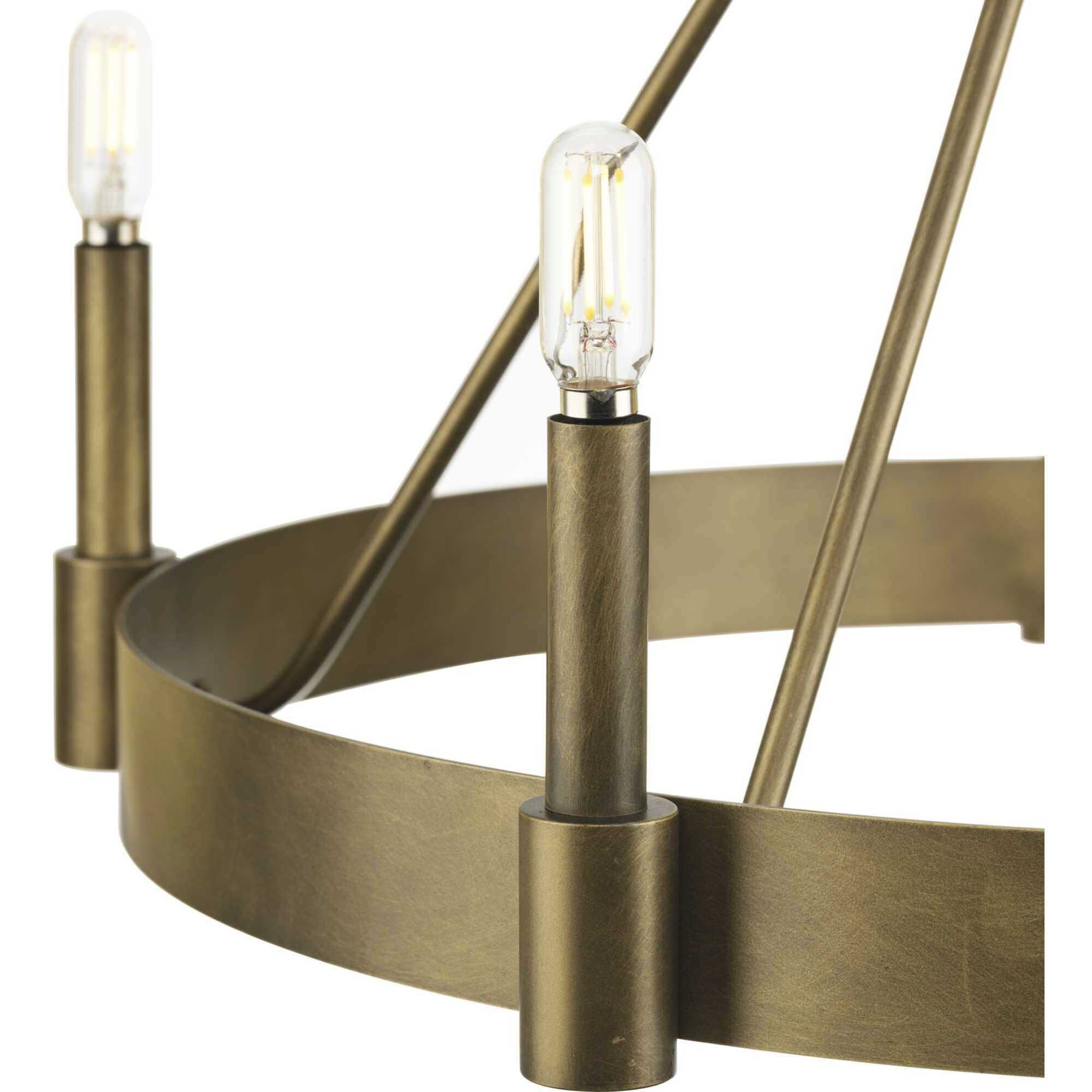 Breckenridge 8 Light 38 inch Aged Bronze Chandelier Ceiling Light, Design Series