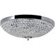 Globe 6 Light 20 inch Chrome Bowl Flush Mount Ceiling Light