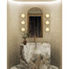 Alonso LED 8.5 inch Vintage Brass Bath Vanity Light Wall Light