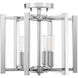 Benson 3 Light 13 inch Polished Nickel Semi-Flush Ceiling Light, Essentials
