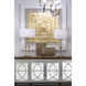 Zoran Brown with Weathered White and Mirror Credenza
