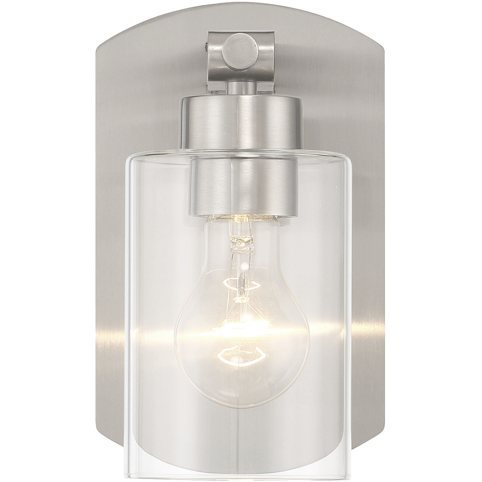 Hendrix 1 Light 5.25 inch Brushed Polished Nickel Wall Sconce Wall Light