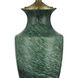 Claude 31.25 inch 150 watt Green and Antique Brass Table Lamp Portable Light
