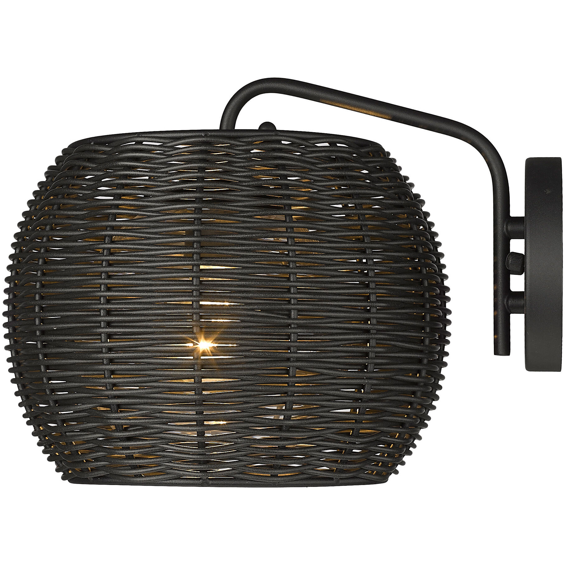 Vail 1 Light 12.38 inch Natural Black Outdoor Wall