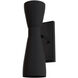 Zola 2 Light 4.75 inch Flat Matte Black Wall Sconce Wall Light, Medium