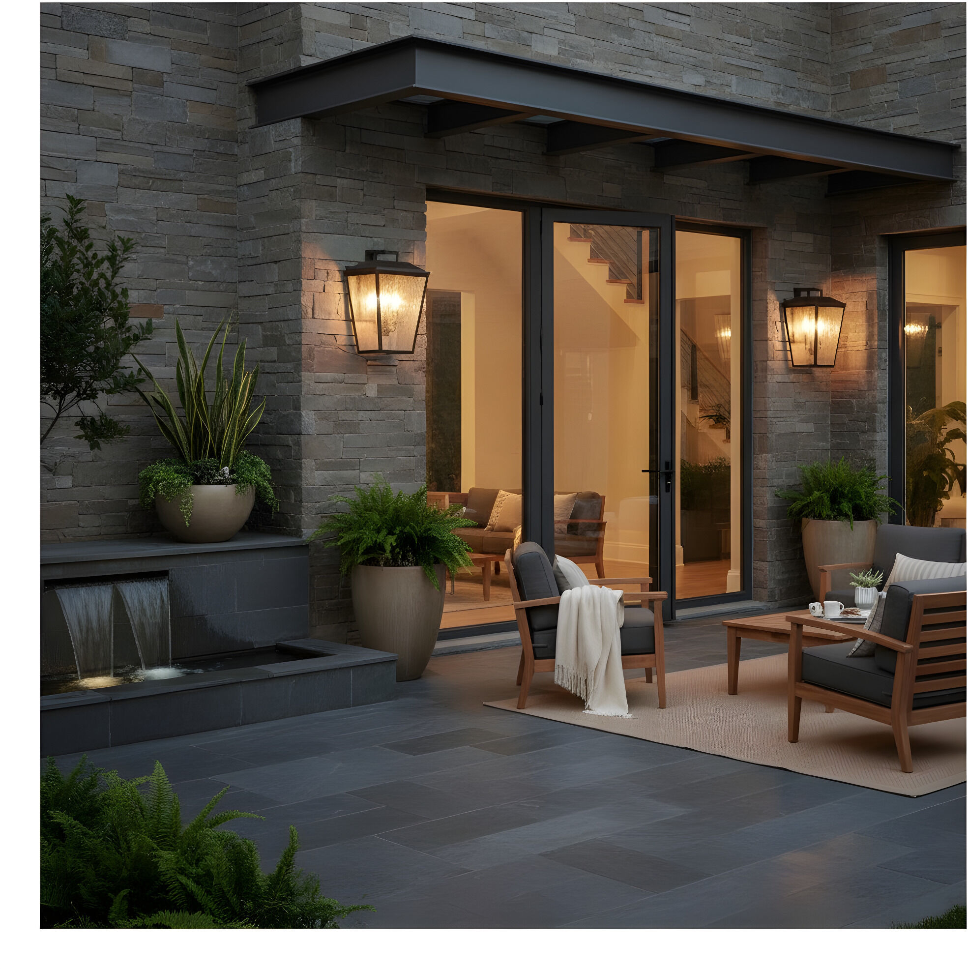 Drew & Jonathan Kennewick 2 Light 13.75 inch Antique Bronze Outdoor Wall Lantern, Medium