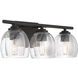 Glint 3 Light 24 inch Dark Bronze Vanity Wall Light