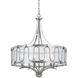 Vincenza 6 Light 26 inch Brushed Steel Chandelier Ceiling Light