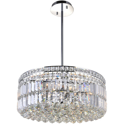 Colosseum 8 Light 20 inch Chrome Down Chandelier Ceiling Light