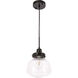 Lyle 1 Light 8 inch Black Pendant Ceiling Light