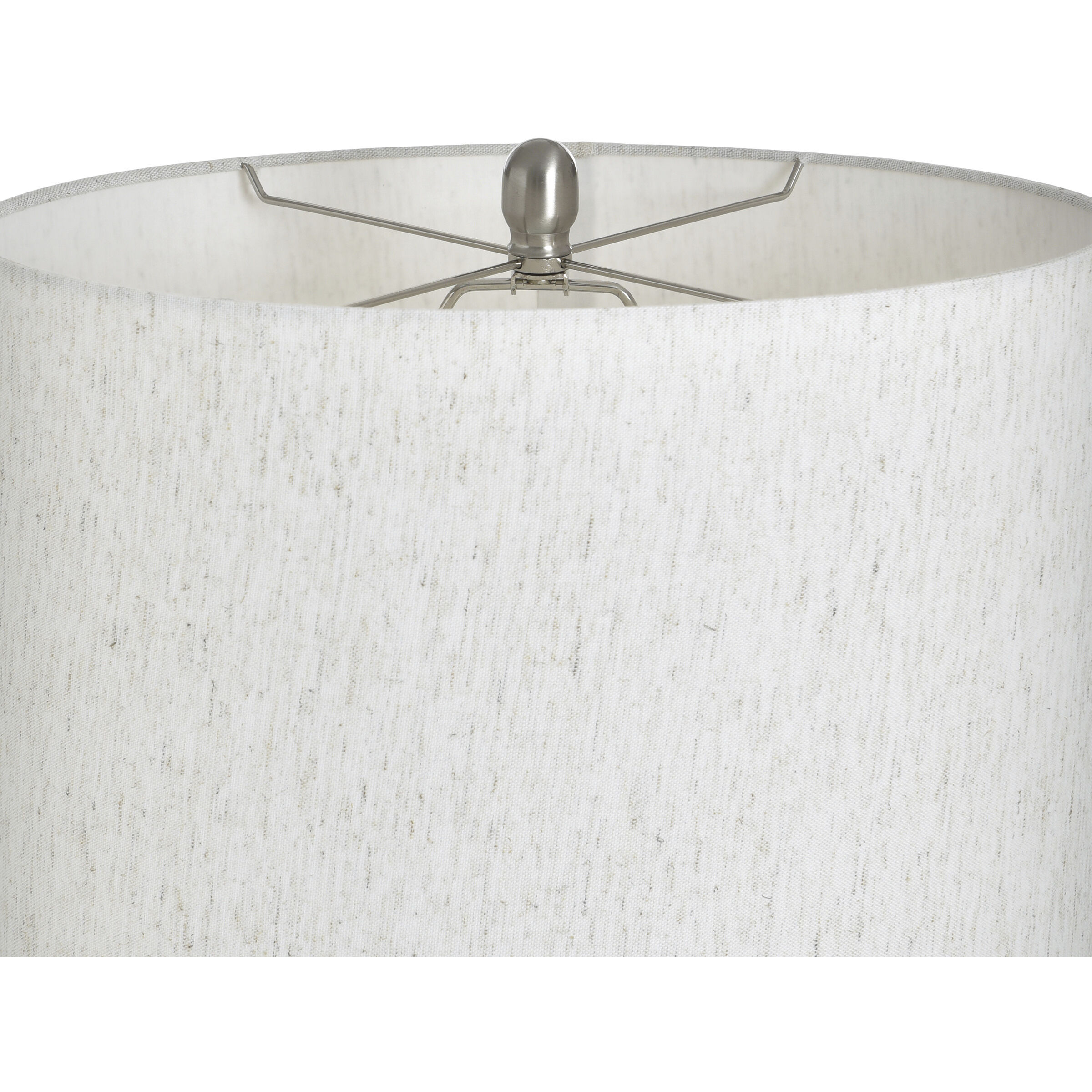 Poly 32.5 inch 100 watt Mali Silver Table Lamp Portable Light