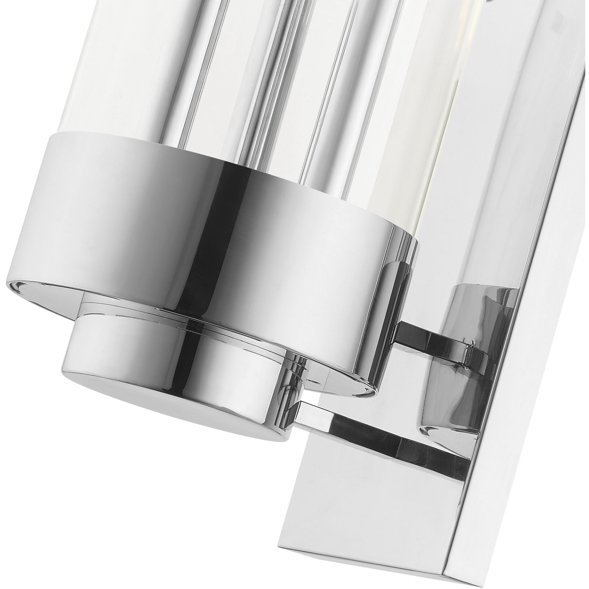 Hillcrest 3 Light 20.5 inch Polished Chrome Outdoor Wall Lantern