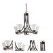 Mia 5 Light 26 inch Oil Rubbed Bronze Chandelier Ceiling Light