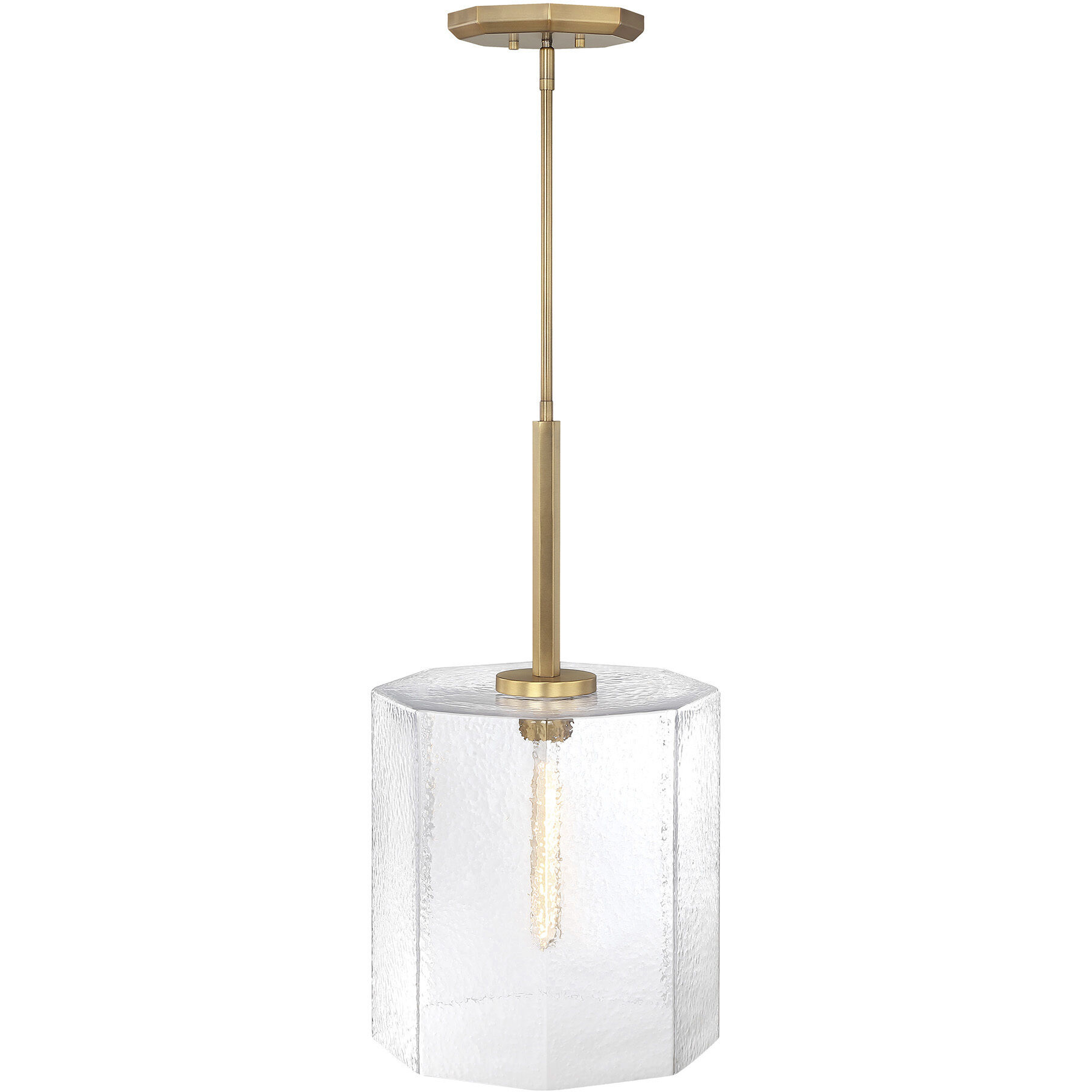 Haven LED 14 inch Old Satin Brass Pendant Ceiling Light